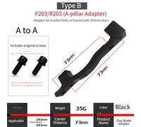 Adattatore supporto freno a disco converte per forcella IS in pinza PM 160 180