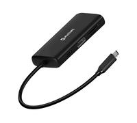 Swissten, Adattatore USB multiport USB-C + HDMI 4K + USB + lettore di schede