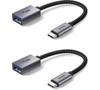 Adattatore Syntech da USB C a USB, confezione da 2 adattatori da USB C a USB 3, adattatore Thunderbolt 3 a USB femmina, cavo OTG compatibile