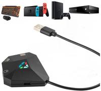 Adattatore tastiera e mouse per console Nintendo Switch/PS4/PS3/Xbox One/Xbox 360, switch adattatore supporto personalizzato, regolazione della sensibilità del mouse, tastiera wireless e mouse