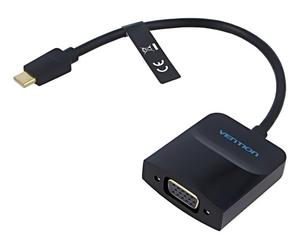 Adattatore TDDBB maschio USB C, presa VGA placcato oro 0,15 m nero VENTION