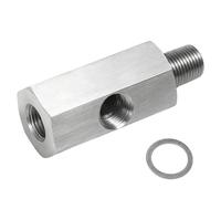 Adattatore Tee - 1/8" BSPT Sensore Pressione Olio Tee Guarnizione a T Adattatore NPT Turbo Alimentazione Linea Manometro