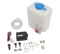adattatore tergicristallo pompa lavaggio Kit serbatoio pompa per tergicristallo, ugello spruzzatore per liquido lavavetri universale da 1,5 l e 12 V(1 Set)