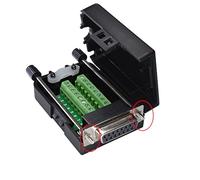 Adattatore terminale DB15, connettore DB15 a 15 pin, connettore breakout a 2 file, modulo di segnale con custodia (femmina, vite)