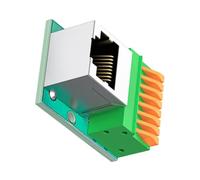 Adattatore terminale RJ45 8P8C femmina Socket Board, verticale | per cavo Ethernet che termina servizio di cablaggio compatto Installare i doveri