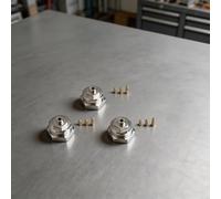 Adattatore termostatico per valvola termostatica, 3 pezzi, da M30 x 1,0 a M30 x 1,5, kit di conversione in ottone cromato, per uso residenziale e commerciale