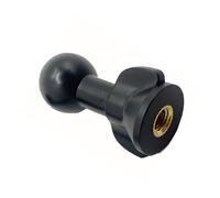 Adattatore testa a sfera generale da 17 mm a dado 1/4, adattatore testa a sfera in plastica, facile installazione per treppiedi e supporti telefonici, supporti Live Streaming, collegamento
