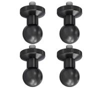 Adattatore testa sferica da 17 mm, 4 pezzi, per fotocamera cellulare e tablet supporti con vite standard da 1/4", vite adattatore fotocamera