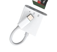 Adattatore Tipo C a USB-C Caricatore Lettore di Schede SD/Micro SD 3-in-1 Card Reader per Apple per iPhone 15 Pro Max Plus per iPad MacBook Air Connettore Flash Memory Stick Thunderbolt 4 Convertitore