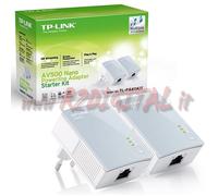 ADATTATORE TL-PA411 KIT POWERLINE RETE LAN ETHERNET 600Mbps PROLUNGA SENZA FILI