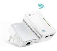 ADATTATORE TL-WPA4220KIT KIT 2 POWERLINE RETE LAN + WIFI ETHERNET RANGE EXTENDER
