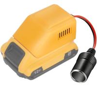 Adattatore TONSIM da 12 V per batterie Dewalt da 12 V - Collegamento accendisigari per frigoriferi, pompe dell'aria ed elettrodomestici per auto