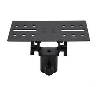 Adattatore treppiede per altoparlante da 35 mm in metallo, supporto | Supporto per casse DJ PA, treppiede Pole Mount con asta a vite da 13 mm, 175 x 110 mm, nero, per spettacoli palcoscenici