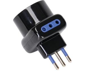 ADATTATORE TRIPLO 10A-10 SCHUKO AIGOSTAR - NERO 2P+T- 10 pezzi