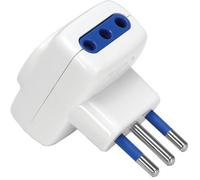 Aigostar Adattatore triplo S11 – Spina 10A 250V, 3 prese P11 250V, 1500W, Protezione bambini, Bianco