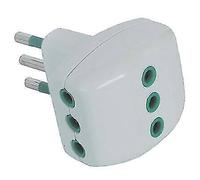 ADATTATORE TRIPLO 10A > 10A GARANTI BIANCO 2P+T PZ 10