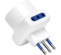 ADATTATORE TRIPLO 10A-10 SCHUKO AIGOSTAR - BIANCO 2P+T- 10 pezzi