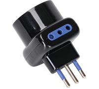 ADATTATORE TRIPLO 10A-10 SCHUKO AIGOSTAR - NERO 2P+T- 10 pezzi