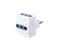 Adattatore triplo con presa schuko bivalente