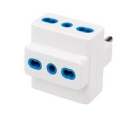 Adattatore Triplo Ecova 30045 Per Prese 16A Con 3 Uscite