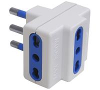 Adattatore Triplo Globex 2P+T 16A in Blister: 3 Prese 10/16A Globex Materiale el