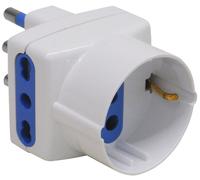 Adattatore Triplo In Blister Globex 2P+T 16A/10/16A + Schuko Globex Materiale el