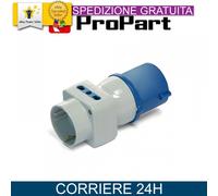 Adattatore triplo per Spina industriale Schuko+Bipasso 16A 2P+T 220-250V IP44 ProPart