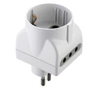 ADATTATORE TRIPLO PR.2 x 2P+T 10A - SP.10A - 71919 25 PZ