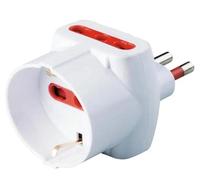 Adattatore triplo Rosi Materiale Elettrico standard IT30 -P11-S11 bianco -RS7704B