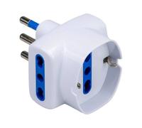 Adattatore Triplo Schuko Master 16A 2P+T Bianco 05991