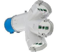 ADATTATORE TRIPLO SPINA BLU>16A BIP+SCHUKO X3 FME 2P+T 16A IP44 PZ 1