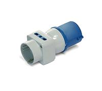Adattatore triplo Spina ind.16A 2P+T 220-250V-Schuk/Bip IP44