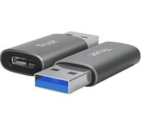 Trust Adattatore Calyx USB-A a USB-C 2 pezzi Grigio/Nero