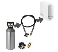 Adattatore tubo ad alta pressione, 2 m, per bottiglie di CO2 più grandi, adatto per gasatori di acqua Grohe Blue Home CO2
