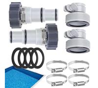 Adattatore Tubo Piscina - Fascette Per Tubo Piscina Da 3.18 A 3.81 Cm | Ricambi per Backflush Riscaldatore Utenti Professionisti e Principianti