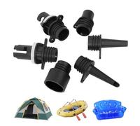 Adattatore Ugello Tavola Da Paddle - Pompa Elettrica Resistente Alle Pressioni Kit Aria Esterna 6 Pezzi, Gonfiaggio Rapido | Universale Per Paddleboard, Anelli Nuoto, Canoe, Kayak, Letti