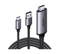 UGREEN Convertitore Video da HDMI a USB C 2.0 4K@60Hz 1080P 120Hz UHD Cavo di Alimentazione USB A Adattatore Compatibile con iPhone 17 Pro Max Air PS5/4 XBox Switch PC Macbook DVD Fotocamere 2M
