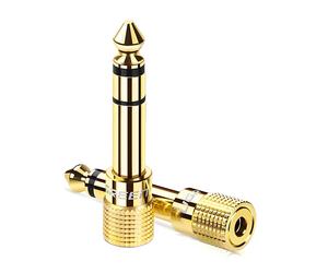 Adattatore Ugreen / riduzione da mini jack da 3,5 mm a jack da 6,3 mm - Oro
