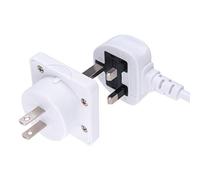 Adattatore UK a US Britannico Americano Presa 3 Pin a 13 Amp 2 Pin Spina tipo G a tipo A B | International Universal USA Viaggiare Adattatori | for Telefono Cellulare Mobile Tablet Laptop | 1x bianco