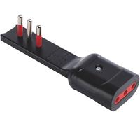 Adattatore Ultra Piatto 10Ah 2P+T - Presa 10 Ah Nero Rosi Materiale elettrico e