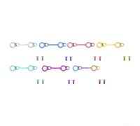 Adattatore ultraleggero in lega per freni a disco per bici da strada, funziona con rotori da 140 mm e 160 mm e configurazioni dei freni a pinza (colori caramella)