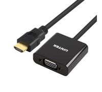 Adattatore UNITEK Y-6333 HDMI a VGA con uscita audio 3,5 mm Nero