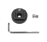 Adattatore universale a 1/4" con attacco cold shoe, perno antiscivolo e chiave