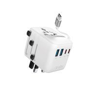 Adattatore universale da viaggio con cavo USB-C integrato