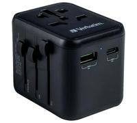 Adattatore Universale Da Viaggio Con USB VERBATIM 60W 1x USB A 1x USB C - 49544