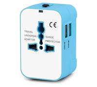 Adattatore Universale da Viaggio, Presa Universale da Viaggio con 2 USB, Adattatore Presa Internazionale da Viaggio Spina Universale Caricatore Travel Adapter per Americana, Inglese, USA, UK, EU, AUS