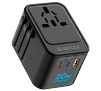 Adattatore Universale da Viaggio Presa Universale da Viaggio con 2 USB C(PD 20W)