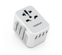 Adattatore Universale da Viaggio Presa Universale da Viaggio con 3 USB A e 1 USB