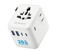 Adattatore Universale da Viaggio Presa Universale da Viaggio con 3 USB C(28W) e
