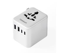 Adattatore Universale da Viaggio TESSAN Presa 2 USB C e 2 USB A-20W Grigio